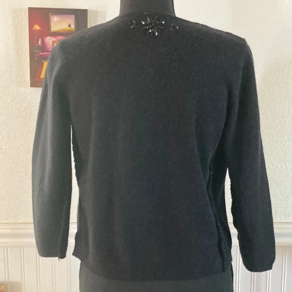 Rare Free People Y2K Beaded Wool Cardigan XS - Picture 4 of 9
